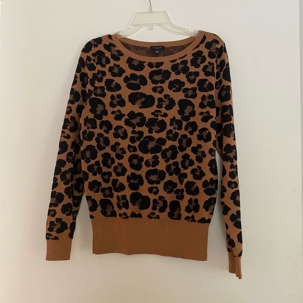 Ann Taylor leopard sweater